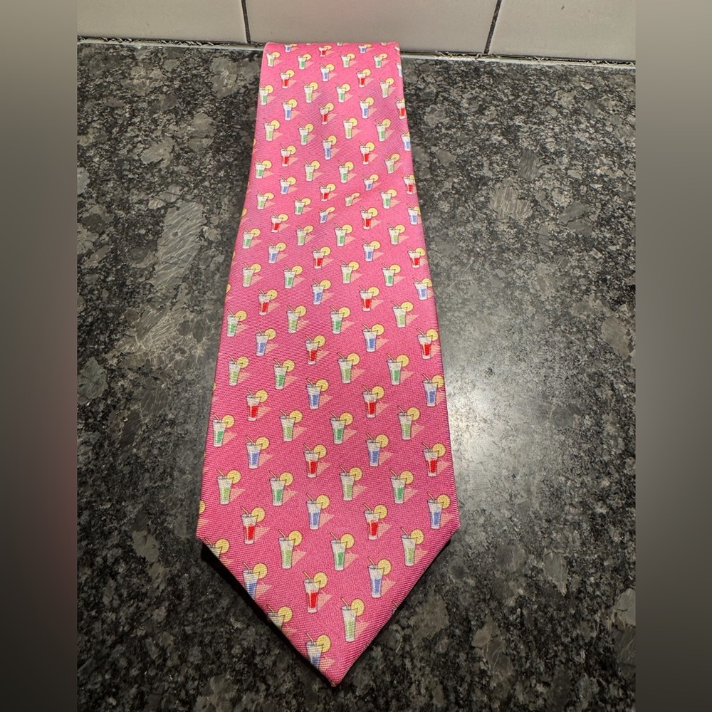 Ralph Lauren silk tie | tropical cocktail pattern